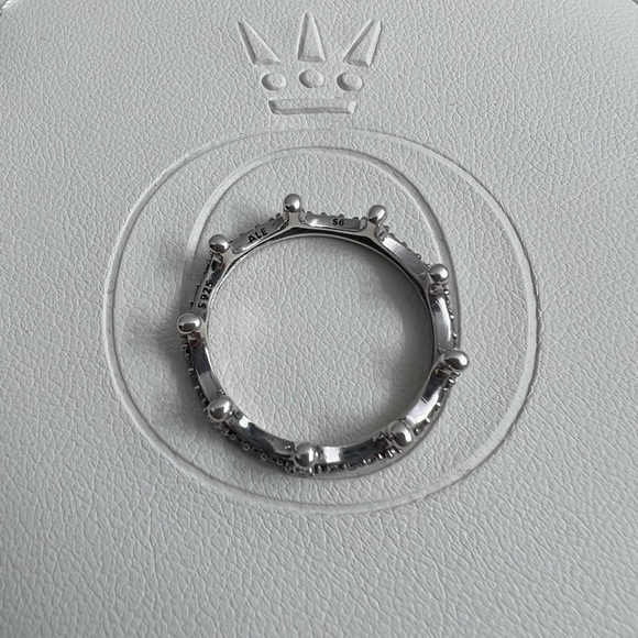 Authentic Pandora Clear Sparkling Crown Ring - Picture 3 of 4